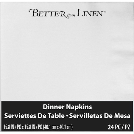 Creative Converting White Buffet Airlaid Napkins, 8", 288PK 620272